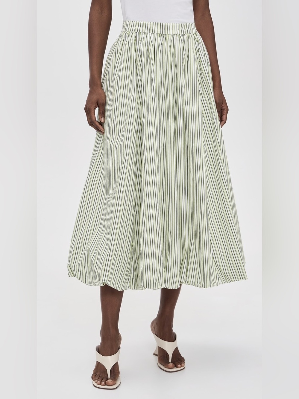 Cinq à Sept Striped Cellah Bubble Skirt
